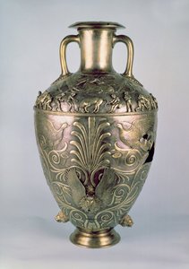 アンフォラ、紀元前4世紀後半（シルバーゴールド） 作： Scythian